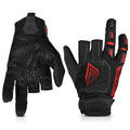 Glove Station Hyper-Fit Tactical Shooting & Work Gloves - Red Small - 2 Fingerless Design Paintball & Airsoft Gear for Men with Outstanding Grip for Combat Hunting Shooting & Work