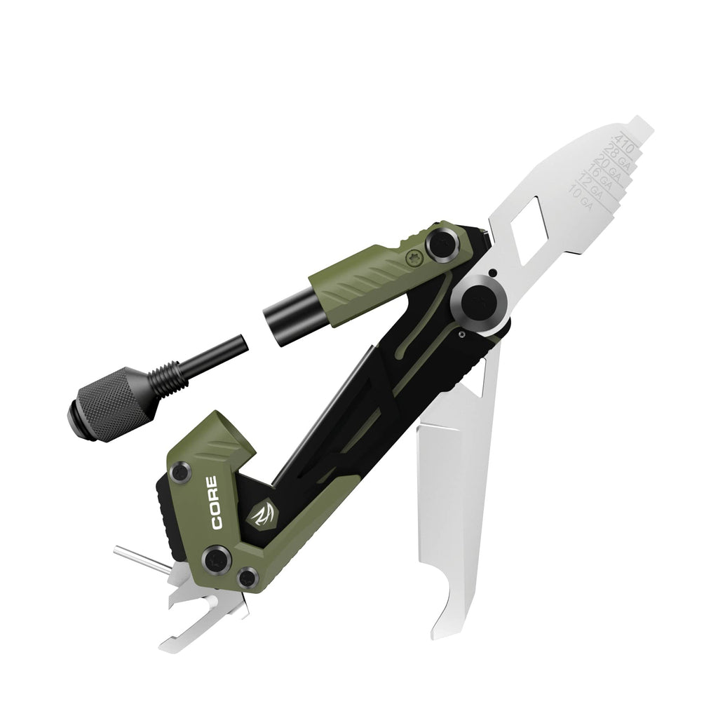 Real Avid Gun Multi Tool CORE Shotgun: Tactical Shotgun Tool with Gun Accessories Choke Tube Wrench Shotgun Scope Adjuster EDC Tools & Utility Tool Kit for Shotgun Hunting Gear and Trap Shooting