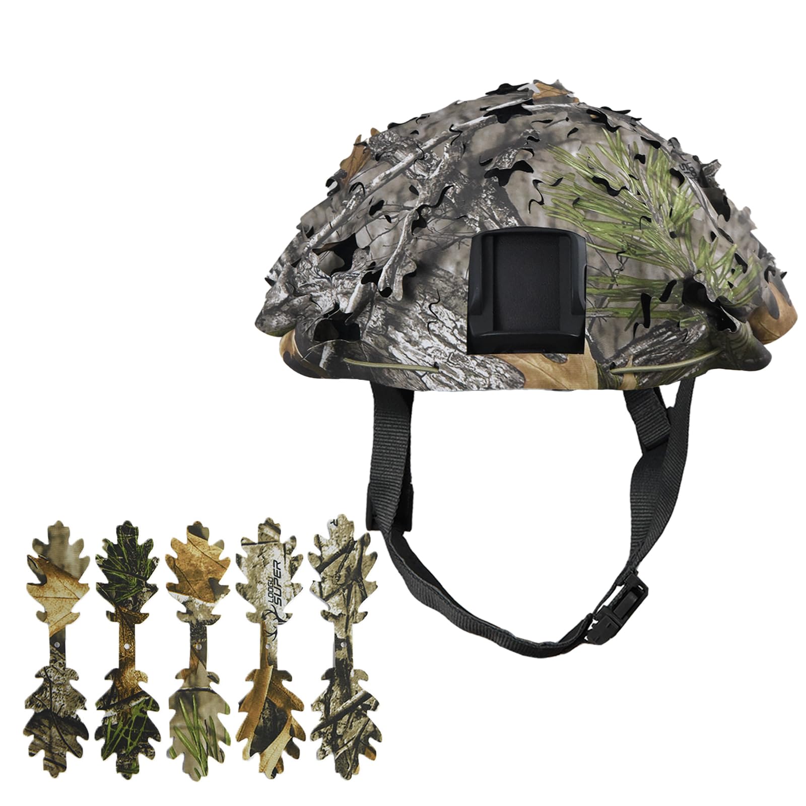 LOOGU Tactical Helmet Cover Breathable Mesh Camo Camouflage Helmet Cover Great for Tactical Military Gear Combat Fast Helmet (Helmet Not Included)