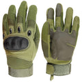 Sutekus Tactical Gloves Hard Knuckle Gloves with Touchscreen Fingers Hand Gear for Hiking Camping Hunting Combat Shooting Cycling Motorcycle (Green Medium)