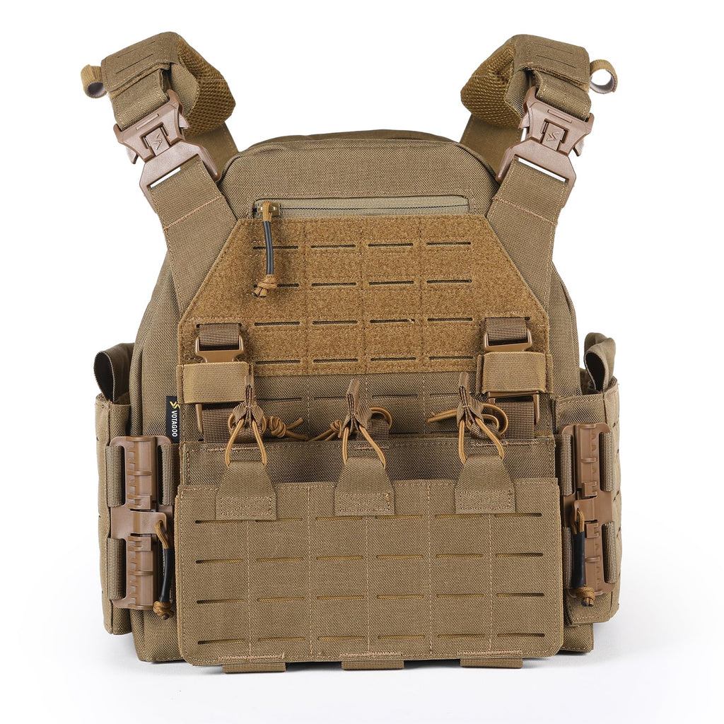 VOTAGOO GEAR Tactical Vest Quick Release Lightweight Airsoft Vests Adjustable Breathable Weighted Vest
