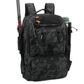Pyrrhus Fishing Tackle Backpack w/Rod Holders & Gear Rack for Men and Women- 40L Waterproof Large Tactical Bag for Fishing