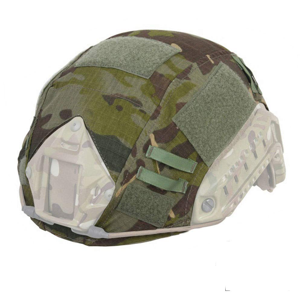 EMERSONGEAR Tactical Helmet Cover Camouflage Combat Helmet Accessories for Airsoft Paintball Gear Fast Helmet Cover BJ/PJ/MH (Multi-camo TP)