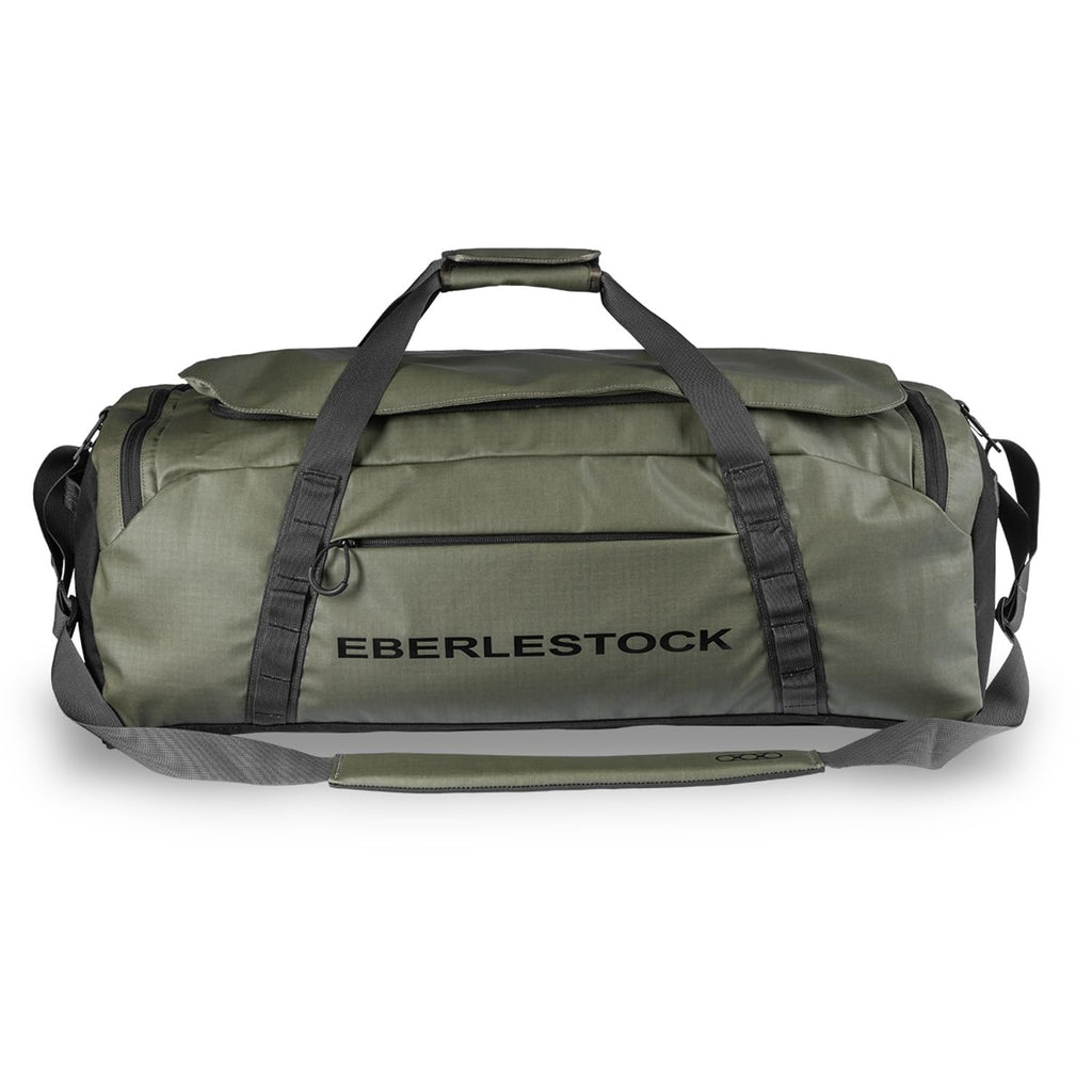 Eberlestock Hyllus Duffel Bag for Men - Durable Water-Resistant Small Mens Duffle Bag with Zipper Pockets Ideal for Travel & Gym Tactical Gear Bag Hunting Fishing Camping - Military Green 65L