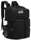Wotony 45L Tactical Backpack for Men-Military Waterproof Backpack with Multiple Pockets and Tactical Gear for Outdoor Adventures (BLACK 19.5 inch-900D)