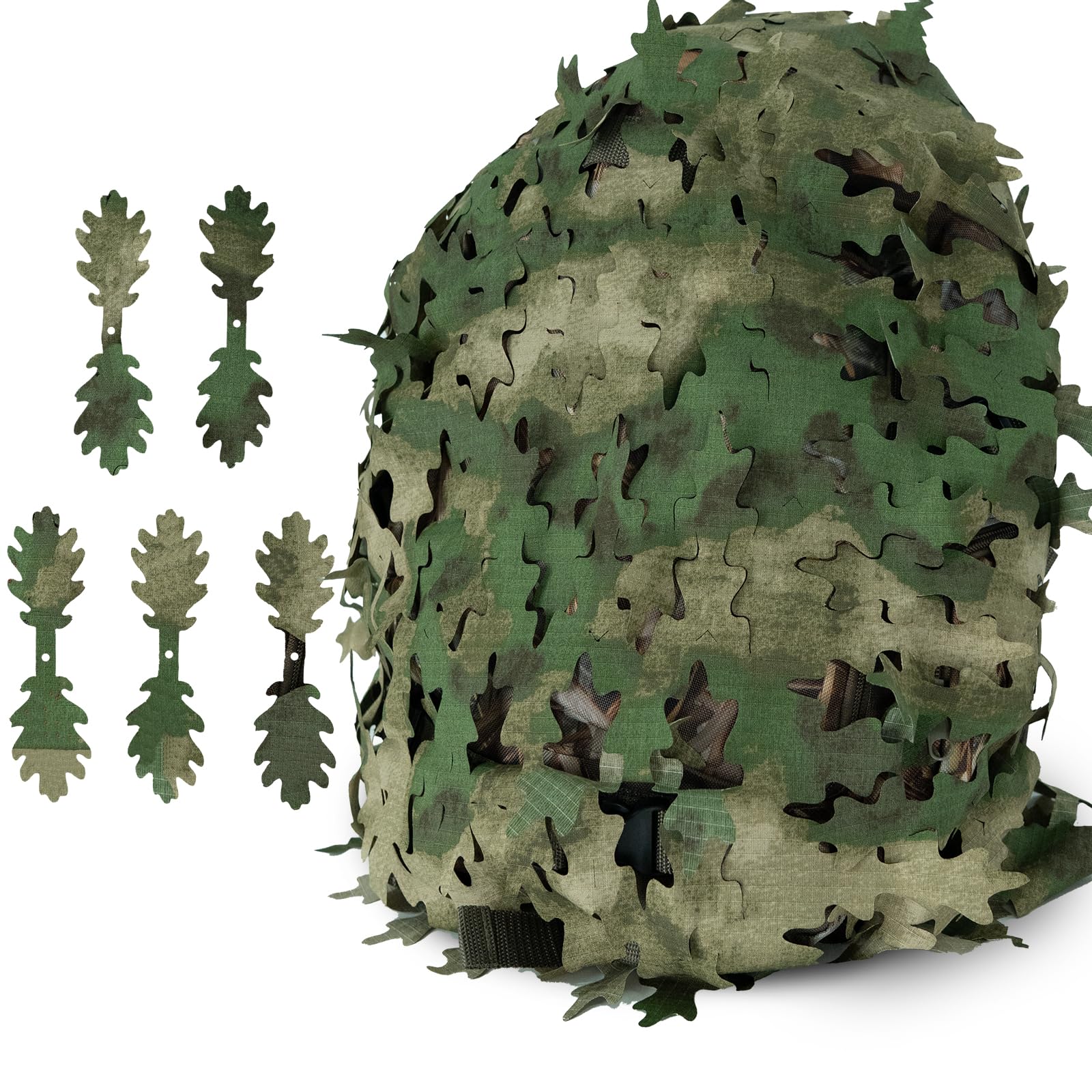 LOOGU Tactical Backpack Cover Breathable Mesh Camo Camouflage Pack Cover Great for Tactical Military Gear Combat (Backpack Not Included)