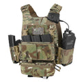 PETAC GEAR Low Profile MOLLE Vest Set for Men -Quick Release Tactical Elastic Cummerbund With Mini Drop Pouch