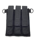 Tactical Hardwear UMP / MP5 SMG Triple Magazine Pouch - Black - Adjustable Anti-Release Flap for Secure Retention - Velcro Attached - Tactical Gear and Accessories