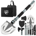 ZENHOSIT Survival Shovel with Camping Axe: Multifunctional Tactical Gear for Outdoor Adventure - 180 Degree Folding Camping Shovel Multi-Tool with Carry Pouch for Outdoor Camping Hiking