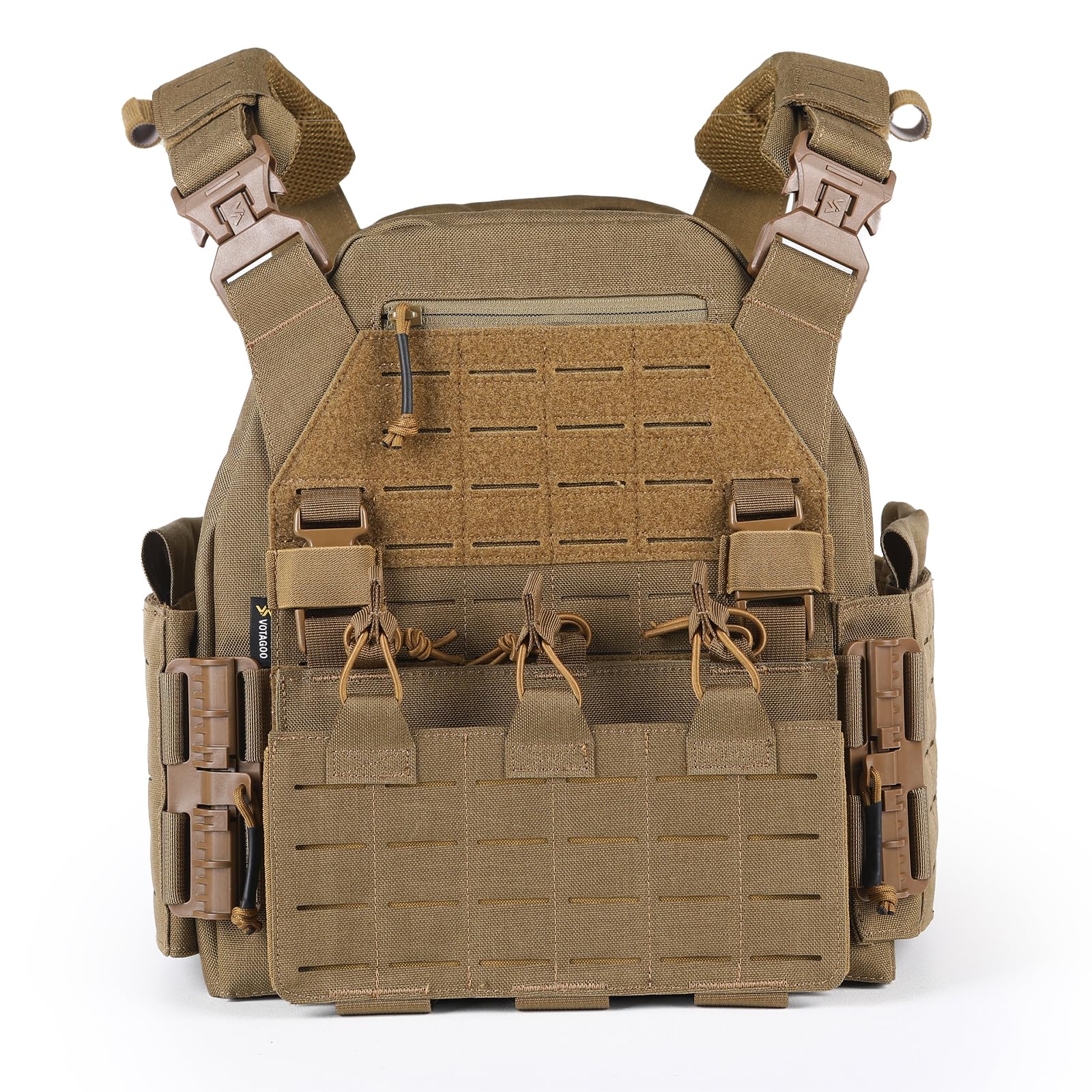 VOTAGOO GEAR Tactical Vest Quick Release Lightweight Airsoft Vests Adjustable Breathable Weighted Vest