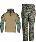 HARGLESMAN Kids Tactical Military Suits Long Sleeve Amry G3 Camouflag Uniforms Quick Dry Combat Shirt and Pants Paintball Apparel Gear Airsoft BDU Clothes Jungle Digital for 5 Yerar
